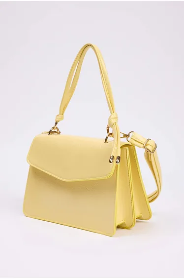 حقيبة كتف ترينديول باللون الأصفر