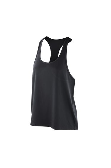 Spiro Womens/Ladies Softex Stretch Sleeveless Tank Top - Black