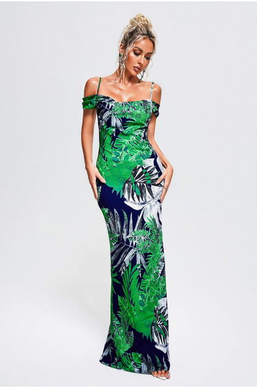 Stripa Printed Maxi Dress