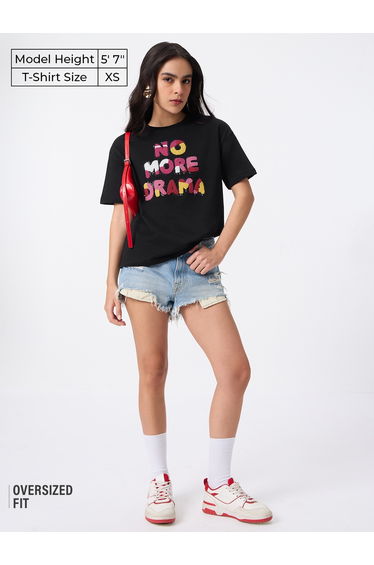 Black No More Drama Oversized T-Shirt