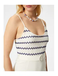 Melis Ağazat X Cotton - Belted Mini Dress with Straps - 4