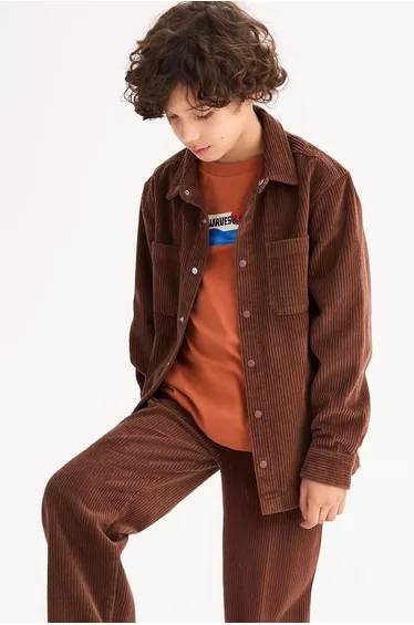 Long Sleeve Velour Overshirt