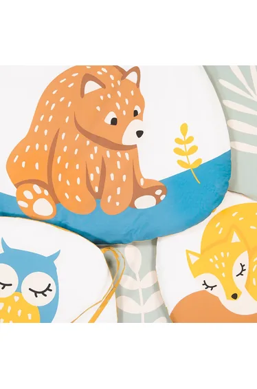 Orsi Animal 100% Cotton Percale Percale Modular Bed Bumper