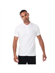 Men's Farah Cove Organic Modern Fit Polo Shirt in White