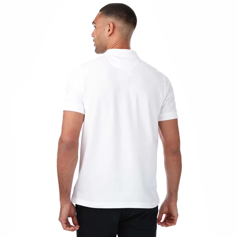 Men's Farah Cove Organic Modern Fit Polo Shirt in White - 1