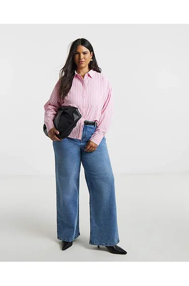 Boxy Striped Seersucker Shirt