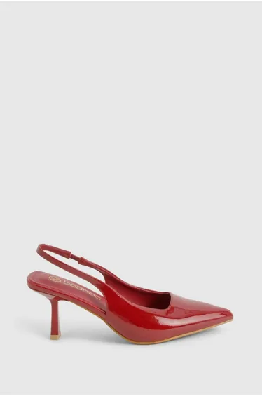 Low Stiletto Slingback Court Shoe
