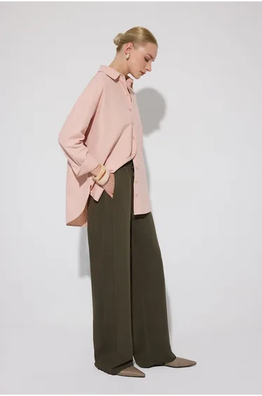 KNITTED TROUSERS WITH ELASTIC WAIST