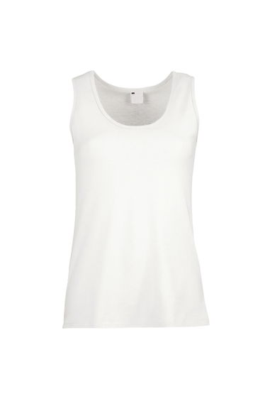 Womens/Ladies Value Fitted Sleeveless Vest - Snow