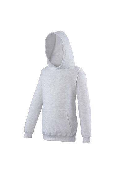 Awdis Kids Unisex Hooded Sweatshirt / Hoodie / Schoolwear - Ash