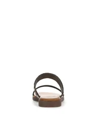 صندل سلايدر نسائي مزين بأحجار لون أسود - 3