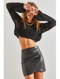 Women's Openwork Knitwear Blouse