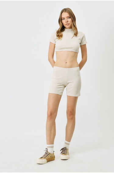 Women's Ribbed Knit Long Boxer