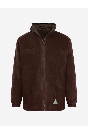 Zeco Kids School Reversible Fleece Jacket in Brown