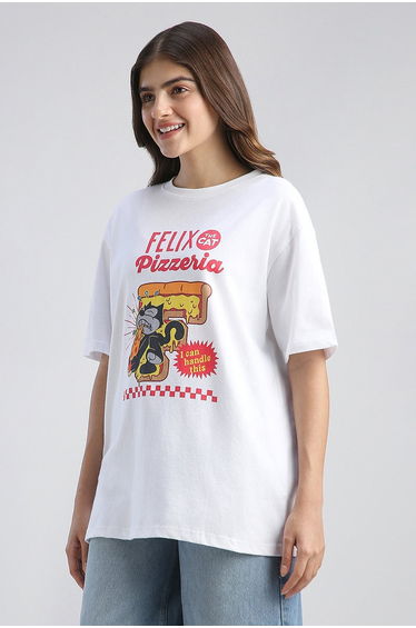 Cartoon Graphic Oversized Tshirt