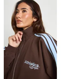 سويتشيرت بوهو بني بأكمام طويلة - 3