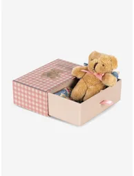 Miniature Teddy With Bed Set in Beige (11cm) - 2
