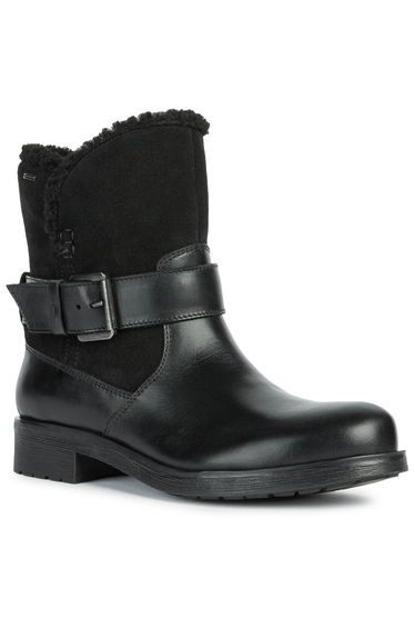 Geox Womens/Ladies Rawelle Nappa Leather Ankle Boots - Black