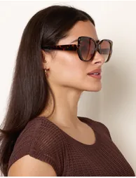 Brown Frame Sunglasses - 1