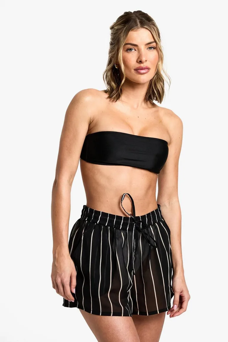 Beachwear Essentials Striped Shorts