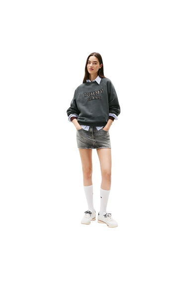 Tommy Jeans Womens/Ladies Leopard Print Logo Sweatshirt