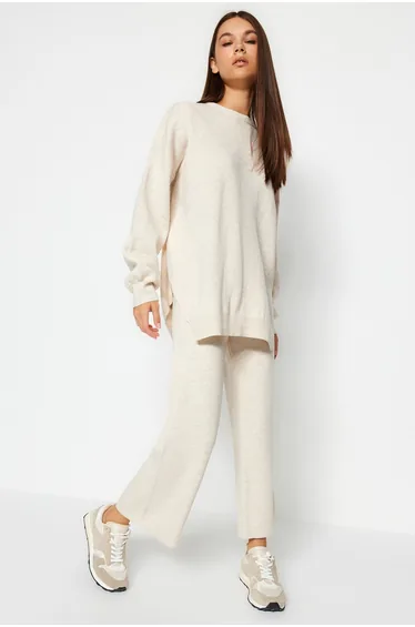 Two-Piece Set - Beige - Regular fit