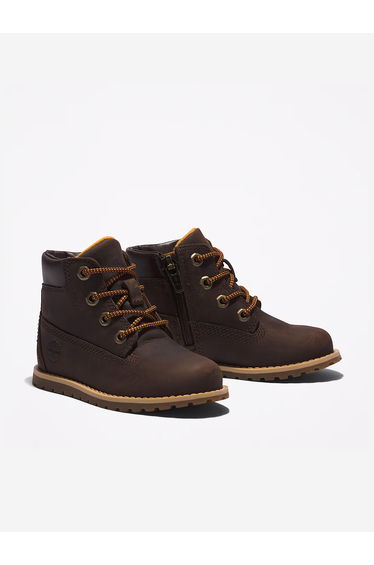 Timberland Kids Mid Lace-Up Boots in Brown