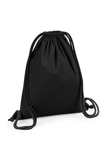 Westford Mill Organic Premium Cotton Gym Sack - Black