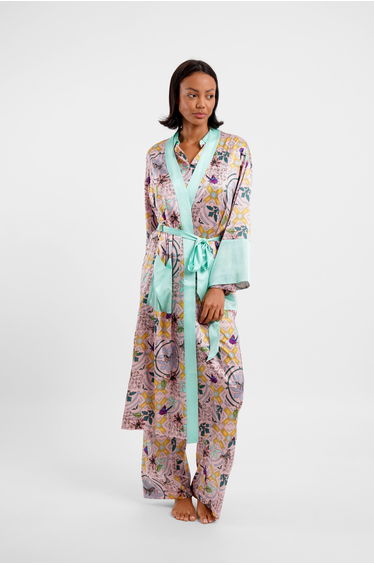 Long Robe / "Montana Tile"