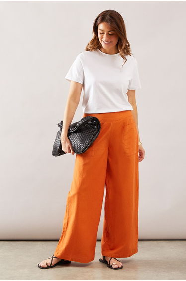 Linen Mix Pocket Trouser