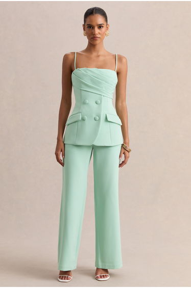 Malou | Sage Tailored Trousers