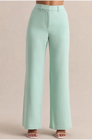 Malou | Sage Tailored Trousers