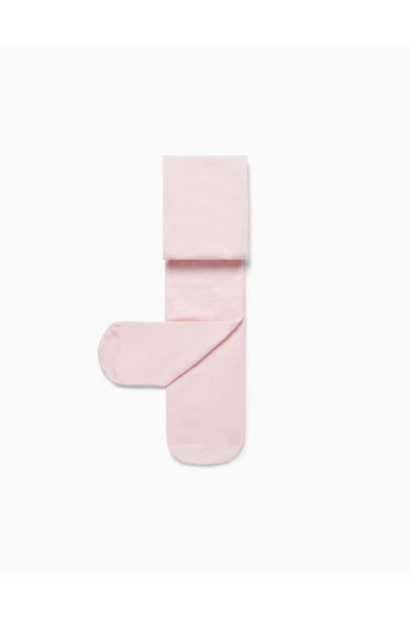 Microfibre Tights for Girls, Light Pink