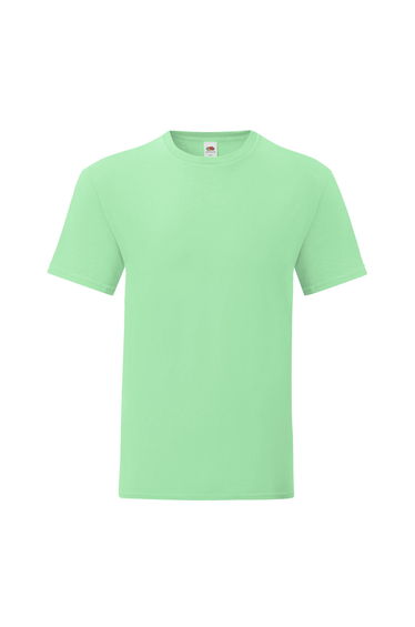 Fruit of the Loom Mens Iconic T-Shirt - Neo Mint