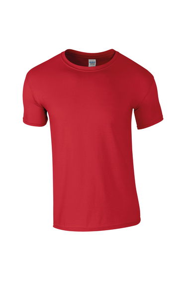 Gildan Mens Short Sleeve Soft-Style T-Shirt - Red