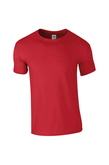 Gildan Mens Short Sleeve Soft-Style T-Shirt - Red