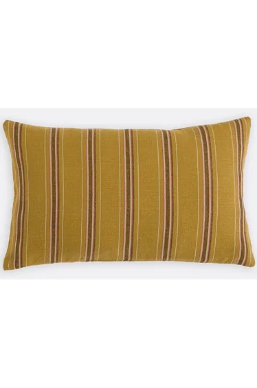 Oswald Striped Cotton Rectangular Cushion Cover