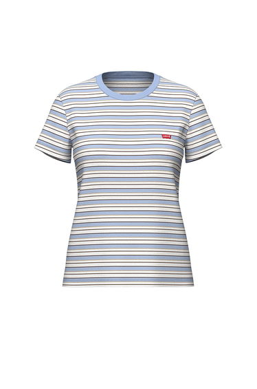 Organic Cotton T-Shirt with Logo Print and Short Sleeves