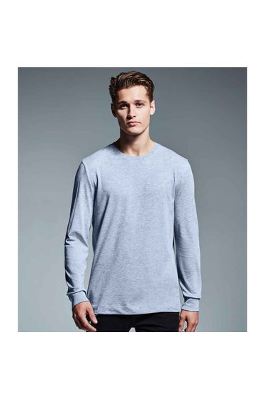 Anthem Mens Marl Long-Sleeved T-Shirt - Grey