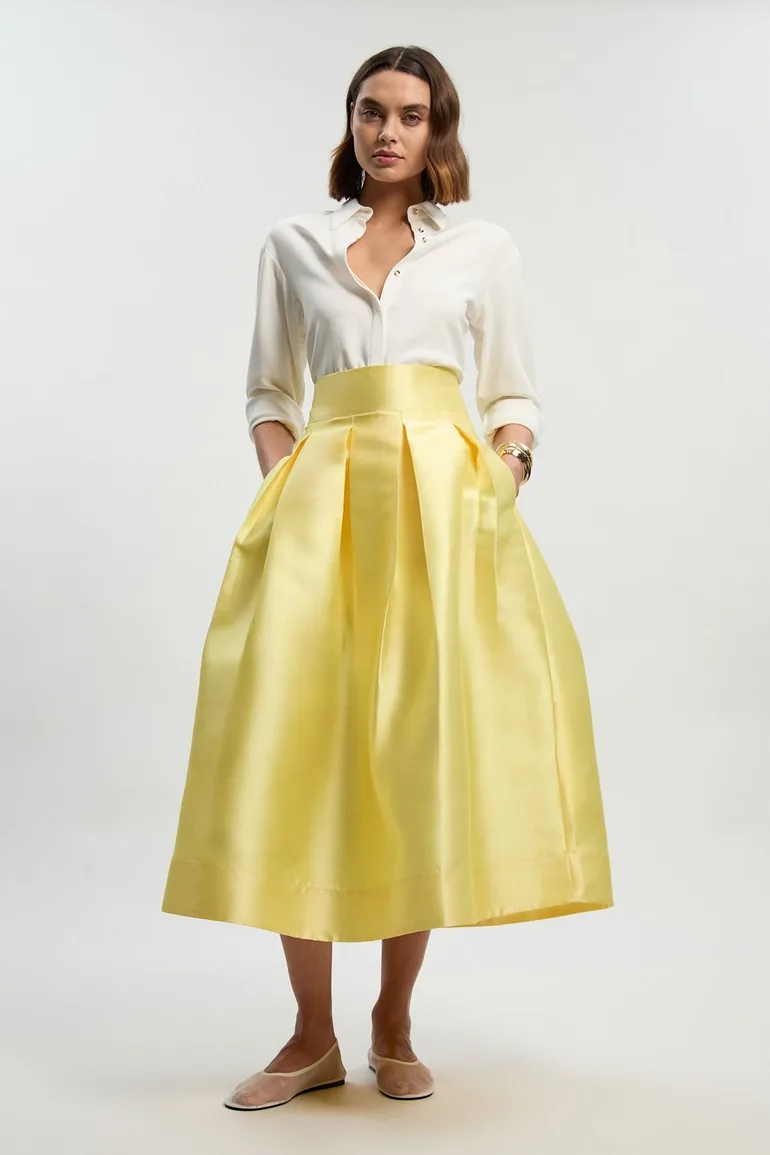 Twill Woven Prom Skirt