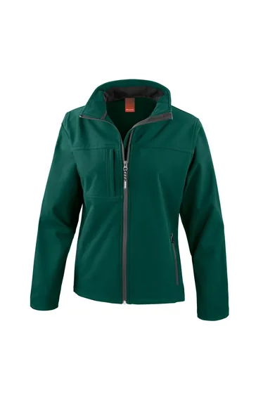 Result Womens Softshell Premium 3 Layer Performance Jacket (Waterproof, Windproof & Breathable) - Bottle Green
