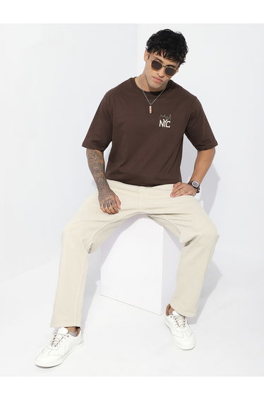 Men Oversized Short Sleeve Printed T-Shirt
