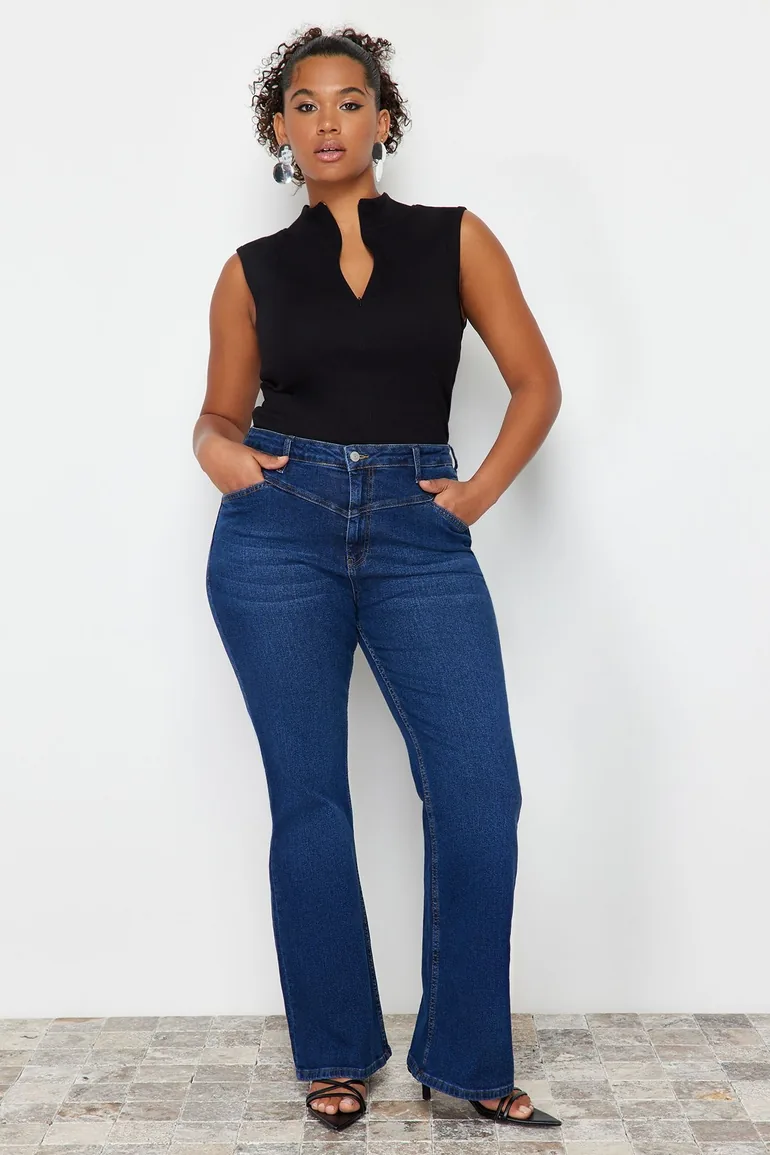 Black High Neck Zipper Knitted Blouse - 2