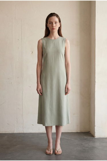 MY FASHION Back Detailed Midi Dress