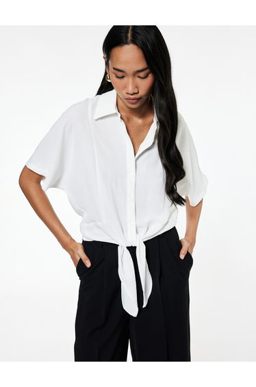 Short Sleeve Crop Shirt