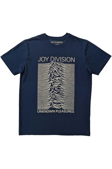 Joy Division Unisex Adult Unknown Pleasures T-Shirt - Denim Blue