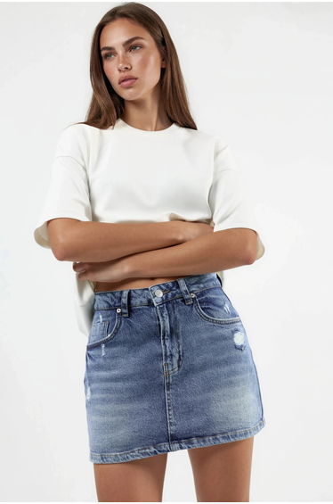 Denim Skort