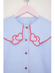 Blue Long Shirt Trendyolkids Blue : Tops & T-shirts : VogaCloset Saudi ...