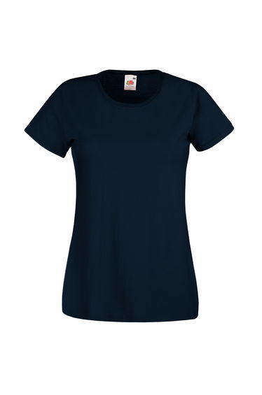 Fruit Of The Loom Ladies/Womens Lady-Fit Valueweight Short Sleeve T-Shirt - Deep Navy