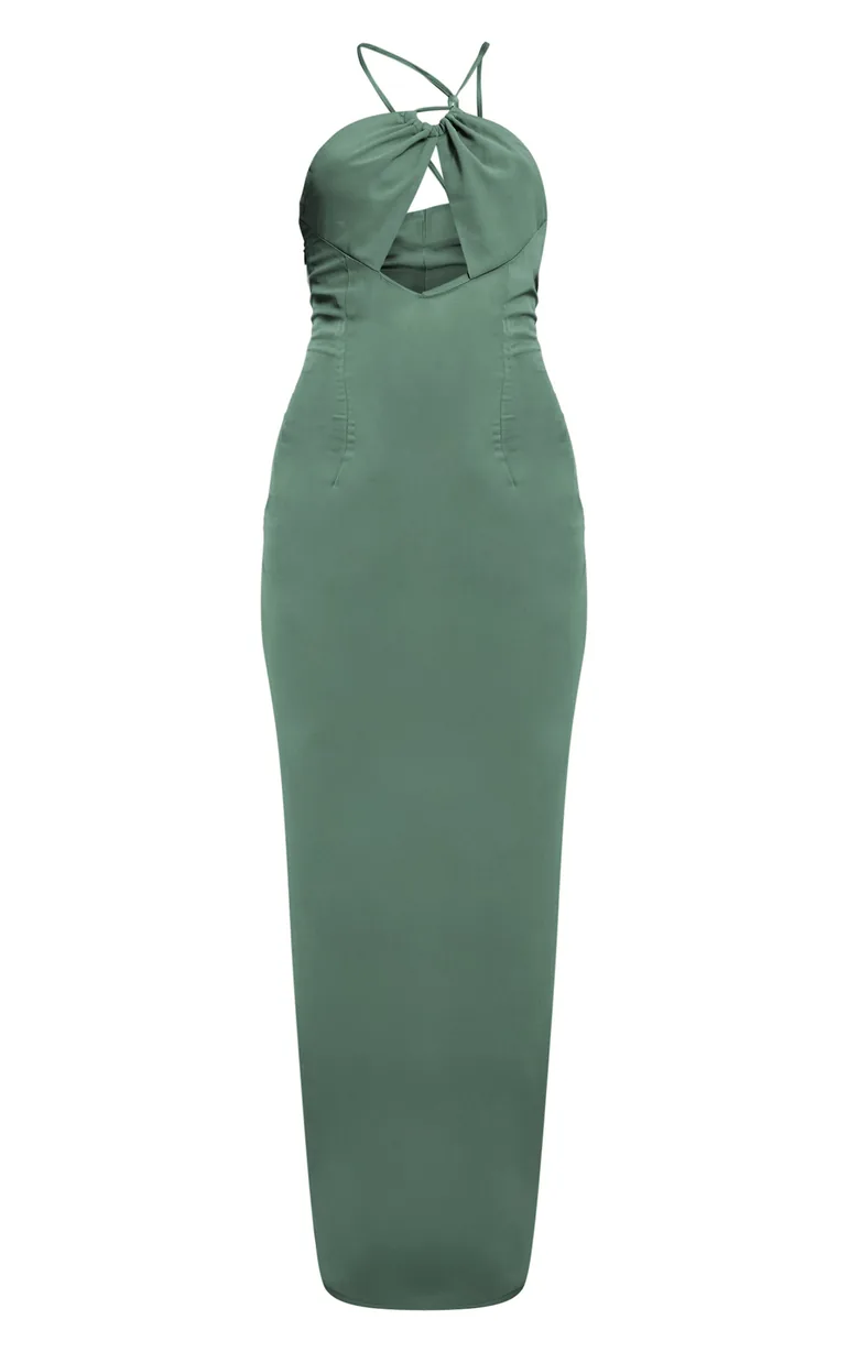 sage beach dress Wedtrend Women Dusty Sage Floral Bridesmaid Dress with Slit A-Line Off The  Shoulder Pleated Long Wedding Party Dress  WEDTREND